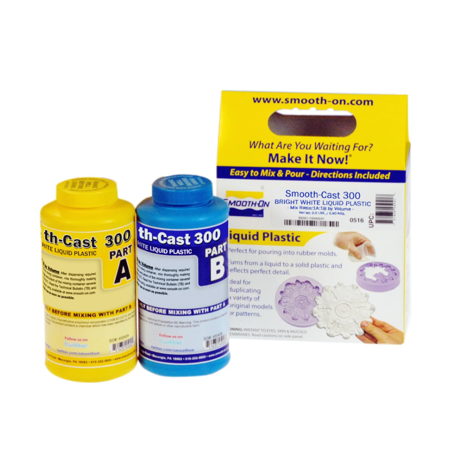 Smooth-Cast™ 300: Bright White, Low Viscosity, Liquid Plastic Casting Resin -…
