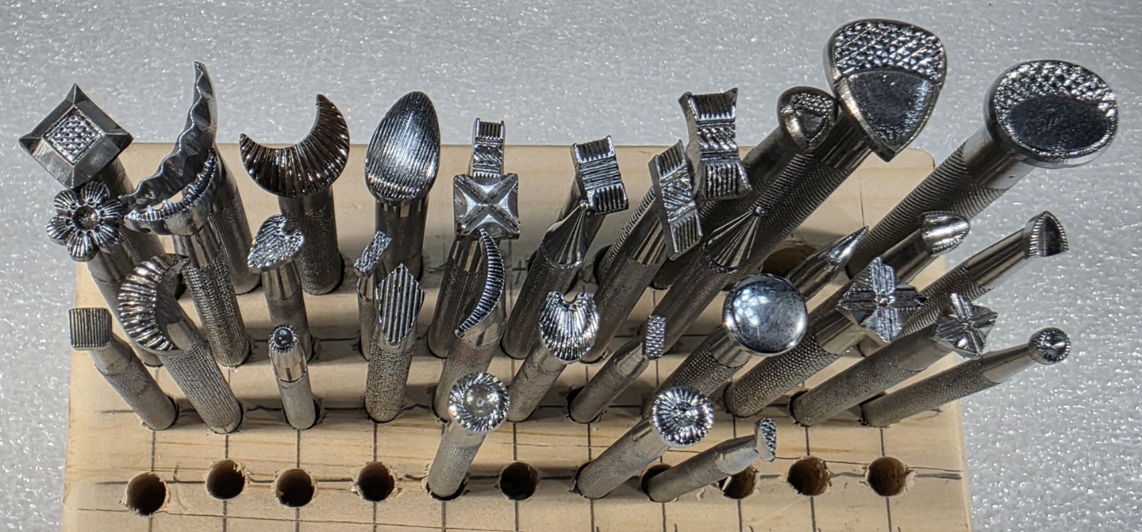 Vintage Craftool Co. Pre-1963 Leather Stamp Tools Lot of 35ea. No Letter Nice!