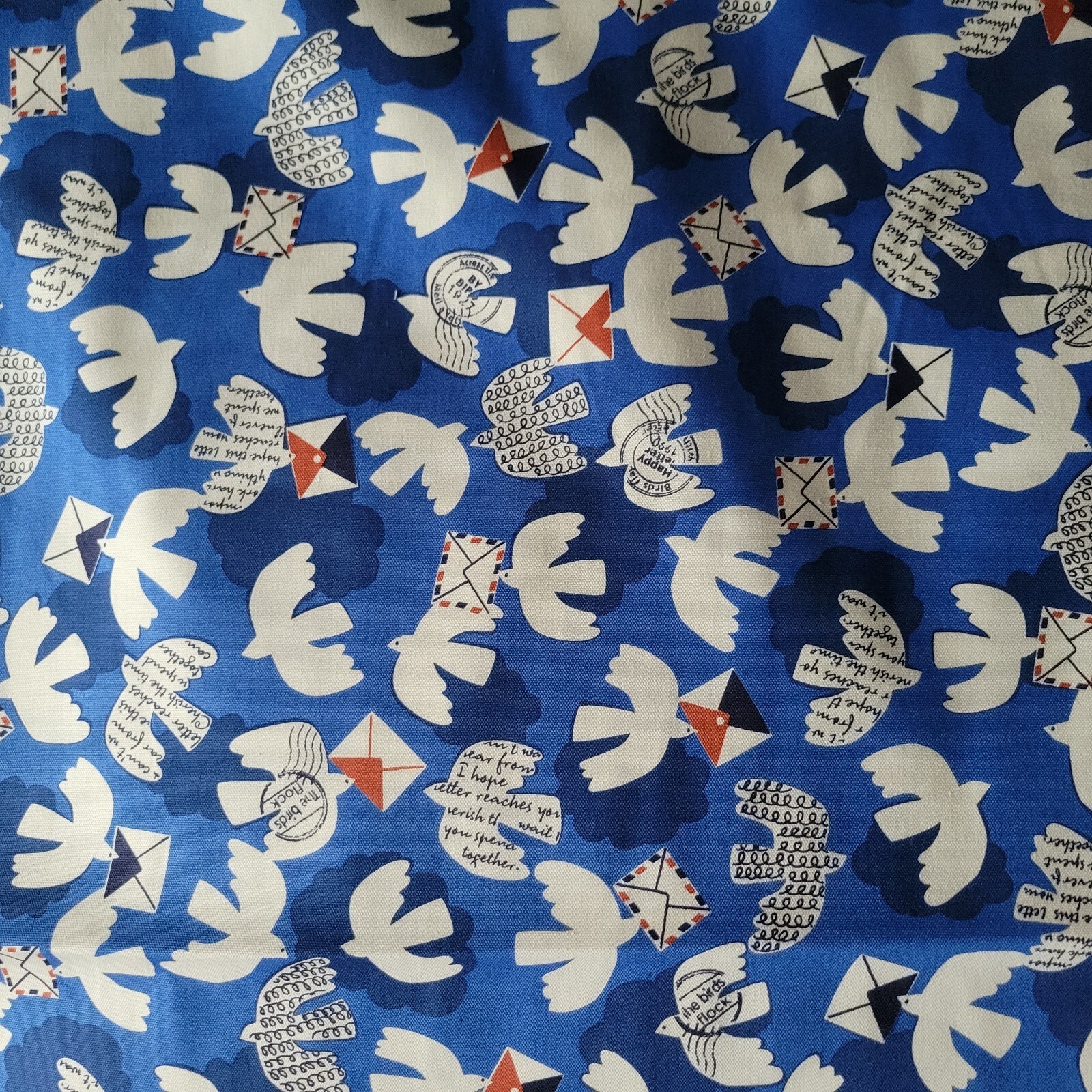 Doves Carrying Letters – Cotton Duck from Japan – So Cute!!