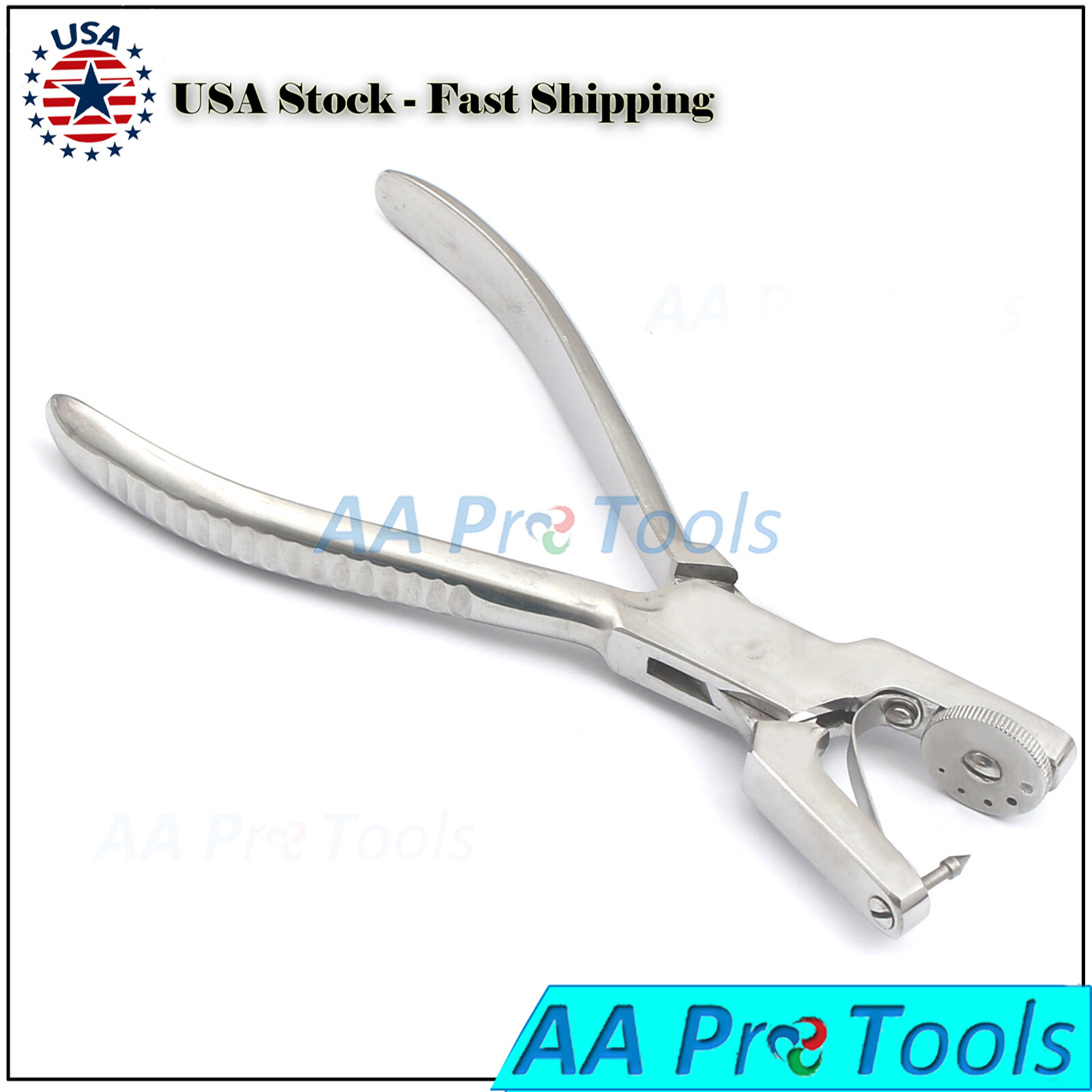 Heavy Duty Leather Hole Punch Hand Pliers Belt Holes 6 Sized Punches Tool New