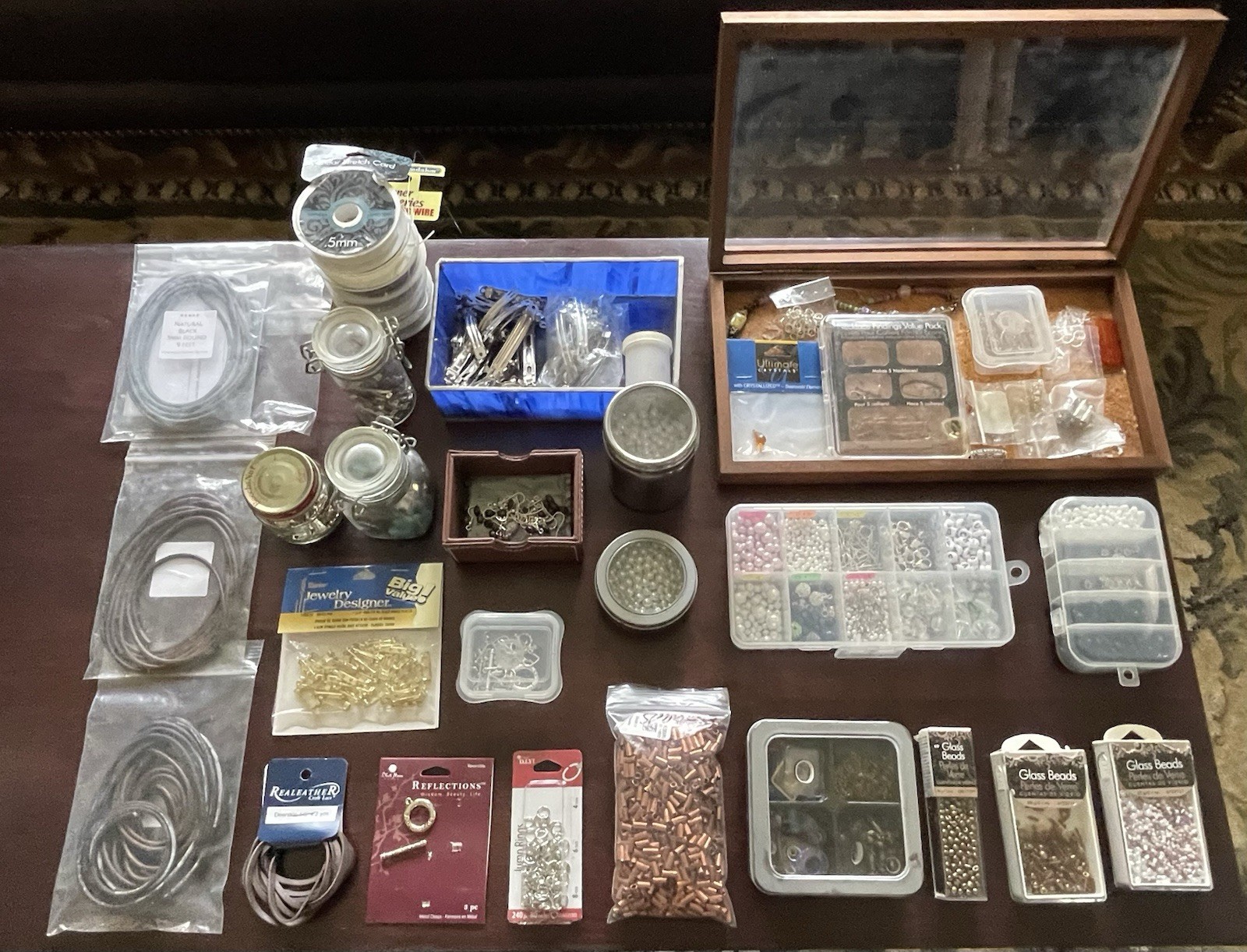Jewelry Making Supplies (Leather Cordage, Hardware, Beads, Wire & Containers)