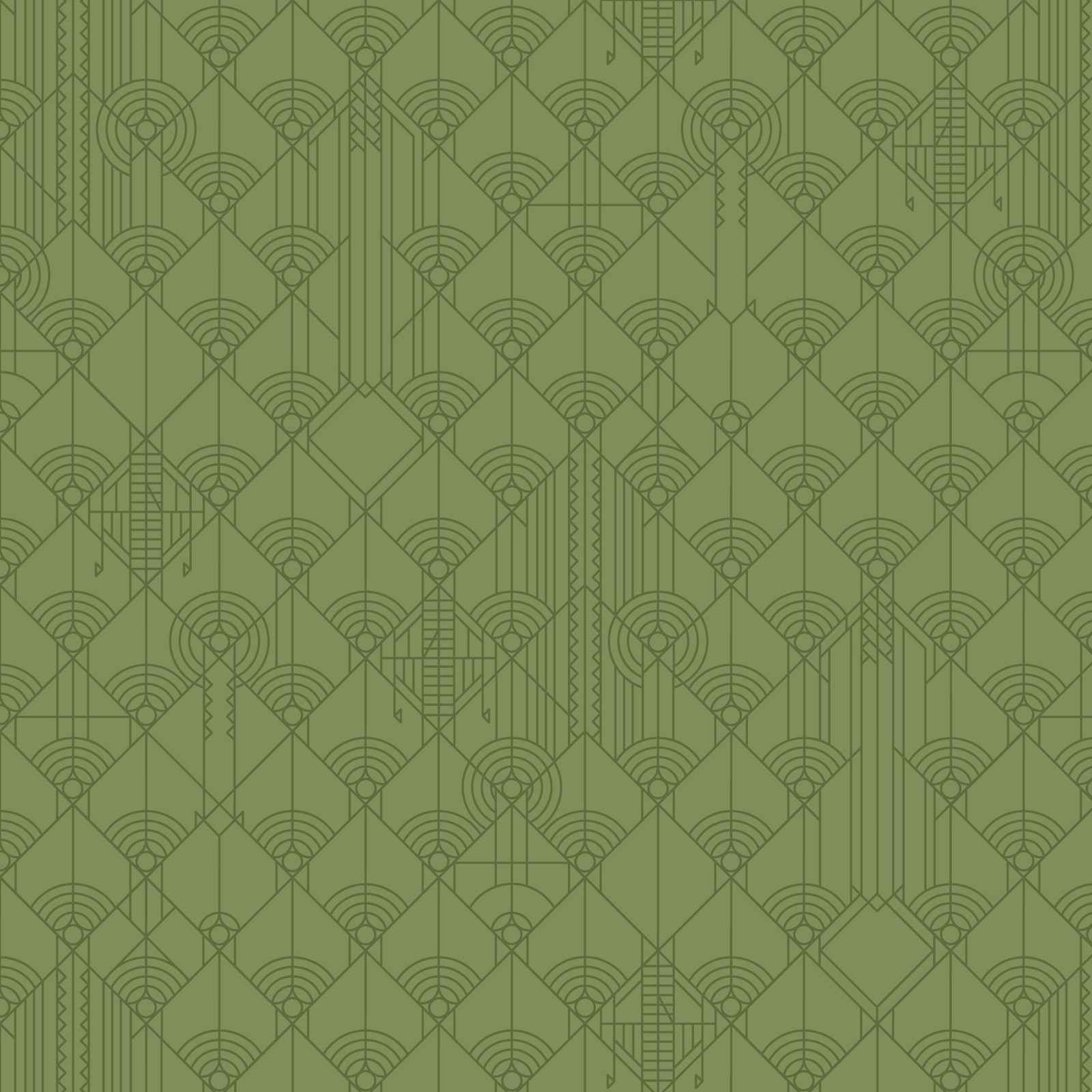 1/2 Yard – Frank Lloyd Wright | April Showers – Autumn Green Tonal Blender