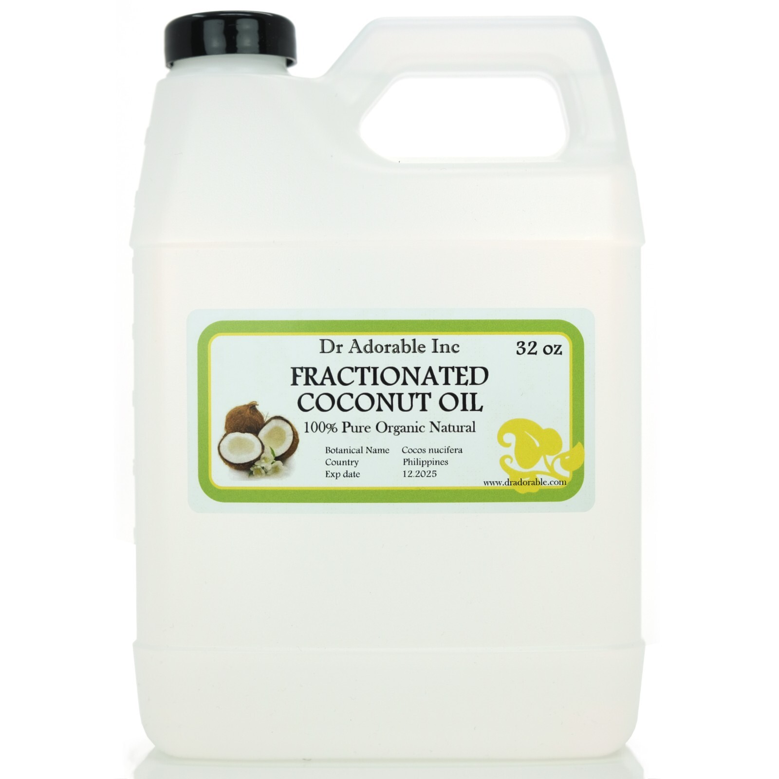 32 oz Premium FRACTIONATED COCONUT OIL Pure Cold Pressed Guaranteed Best Quality