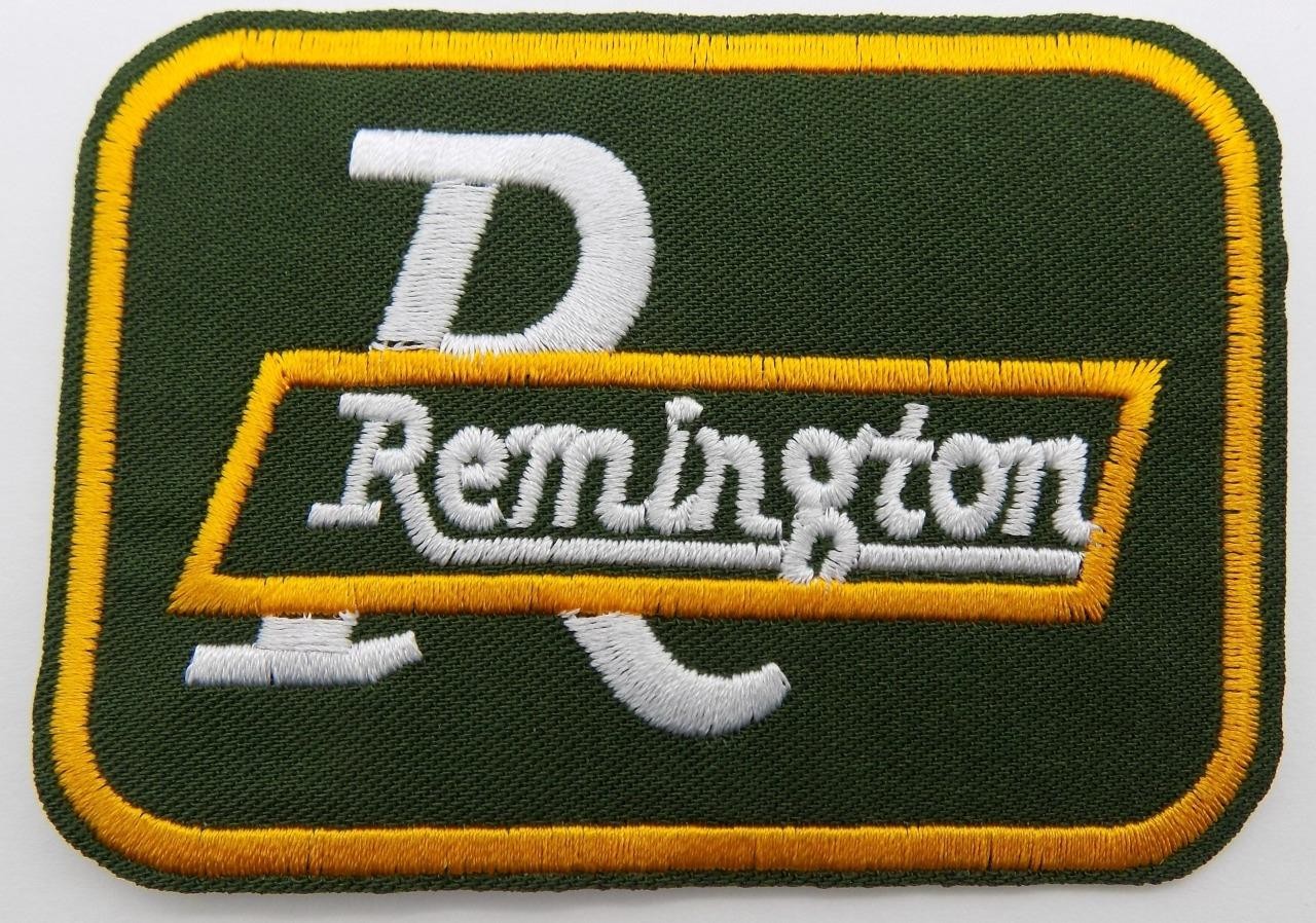 Remington Arms Patch Embroidered Iron/Sew On 3-1/2″x2-1/2″ Firearms Hunting F/S