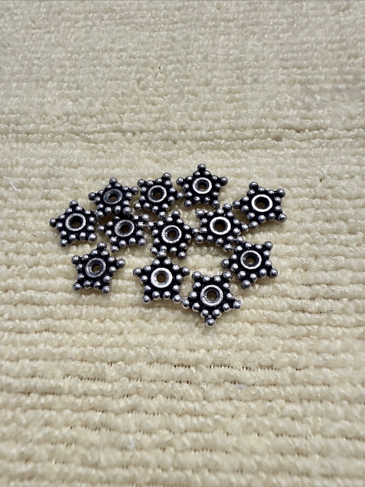 925 Bali Silver Loose Spacer Beads Approx. 70g Assorted Shapes and Sizes