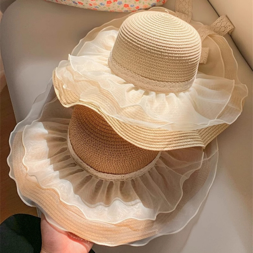 1 Meter Mesh Ruffles Organza Edgings Trimmings Tiered Wide Lace Sewing Frill