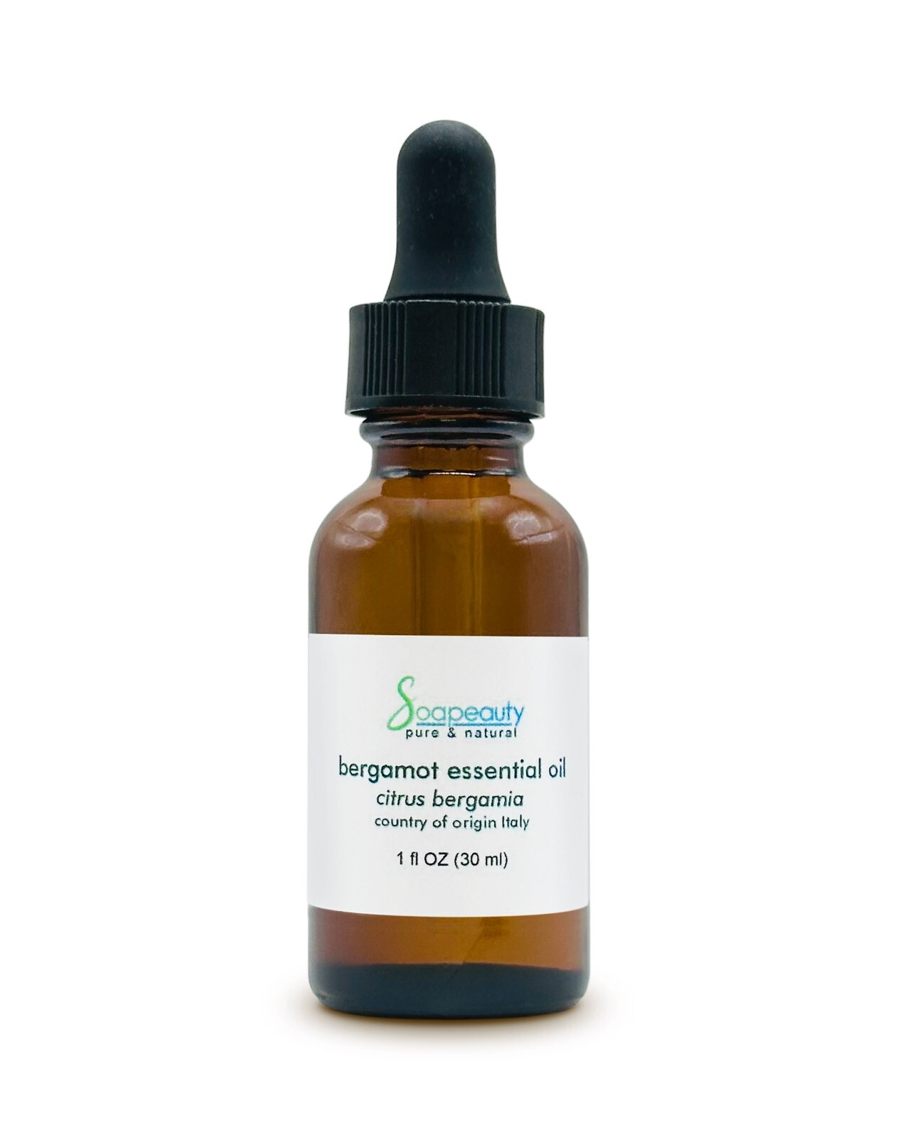 BERGAMOT ESSENTIAL OIL AROMATHERAPY GLASS BOTTLE 0.5 OZ 1 OZ Soapeauty