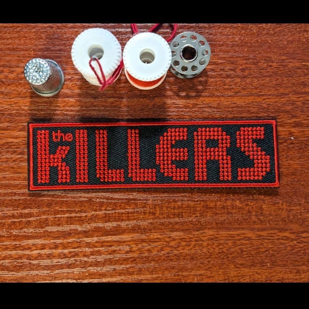 The Killers Band Patch 2000s Alt Rock Pop Post Punk Embroidered Iron On 1.5×5″