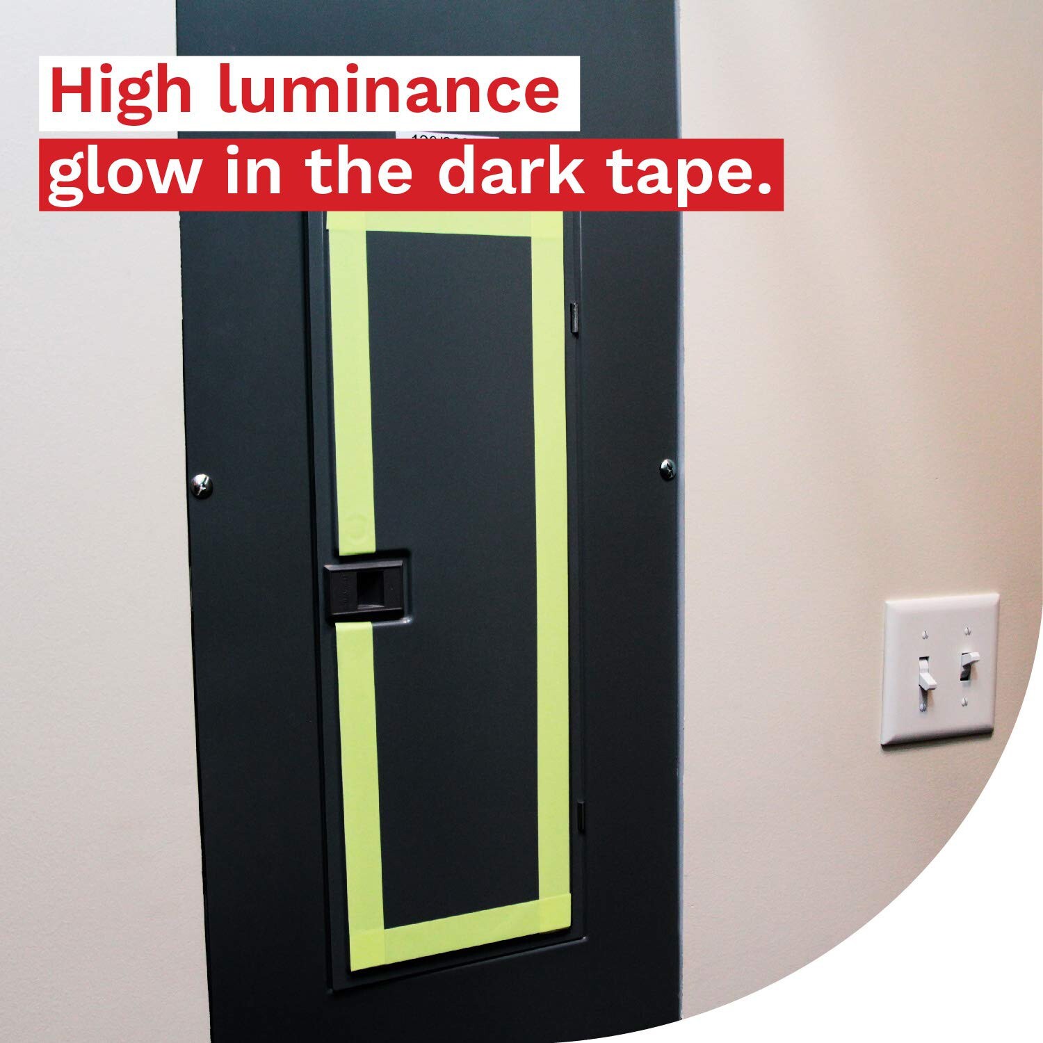 XFasten Glow in The Dark Tape, Yellow/Green, 1-Inch x 30-Foot Photo-Luminesce…