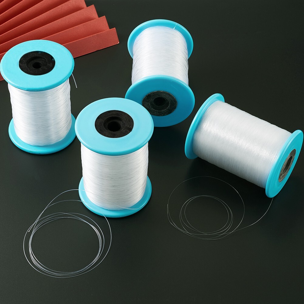 1 Roll White Fishing Thread Nylon Wire For DIY Crafts Jewelry Making 0.25~1.0MM