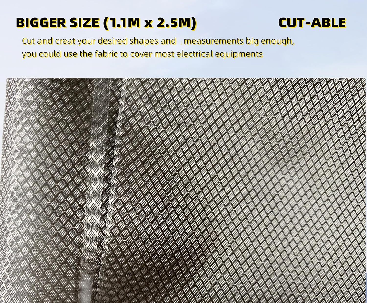 Pure Faraday Copper Fabric EMF 99.95% Radiation Shielding Signal Block 43″ Width