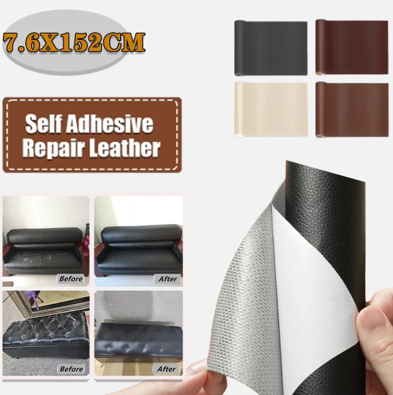 Leather Repair Tape Self-Adhesive Patch for Car Seats Couch Sofa Jackets Patch