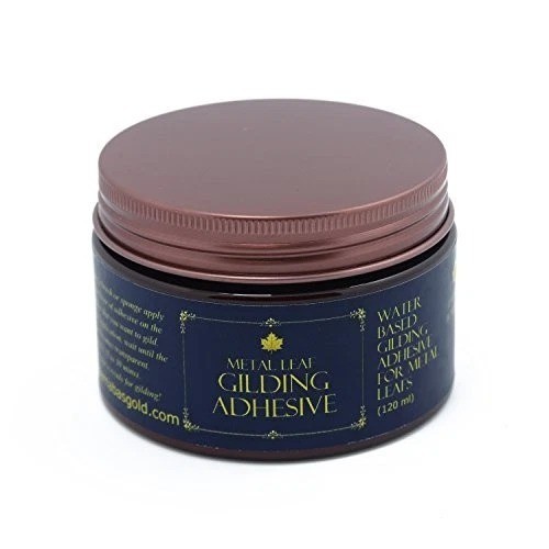 Gilding Adhesive 120ml, Professional Quality, Water Based Gold Leaf Sheets Size