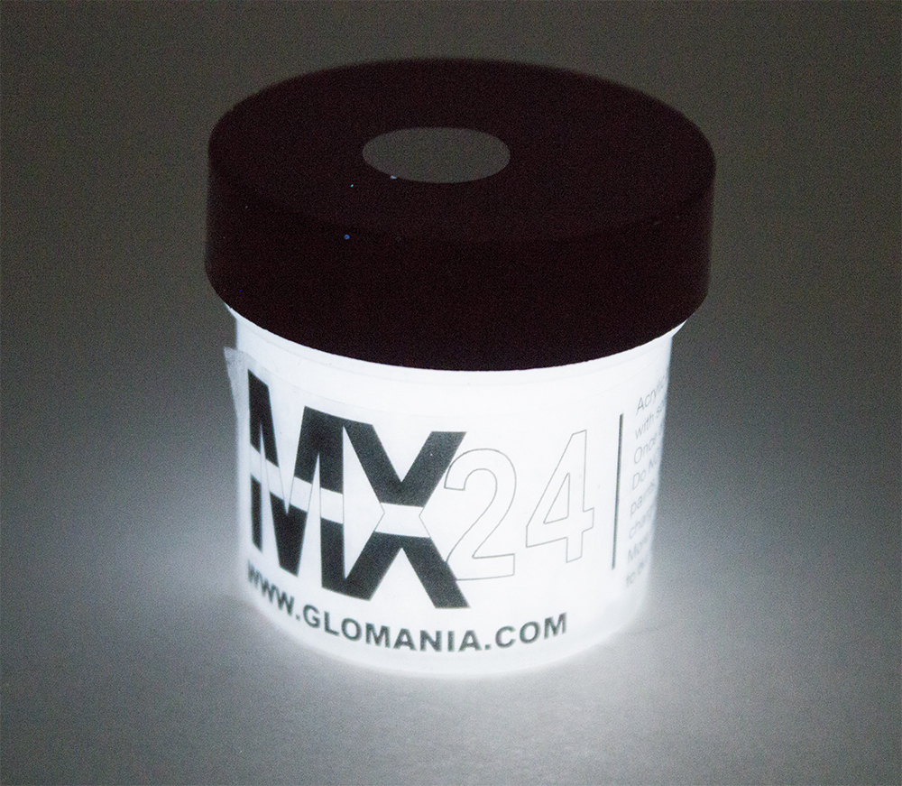 White MX24 Extreme Glow in the Dark Paint Super Bright 2oz Acrylic Craft