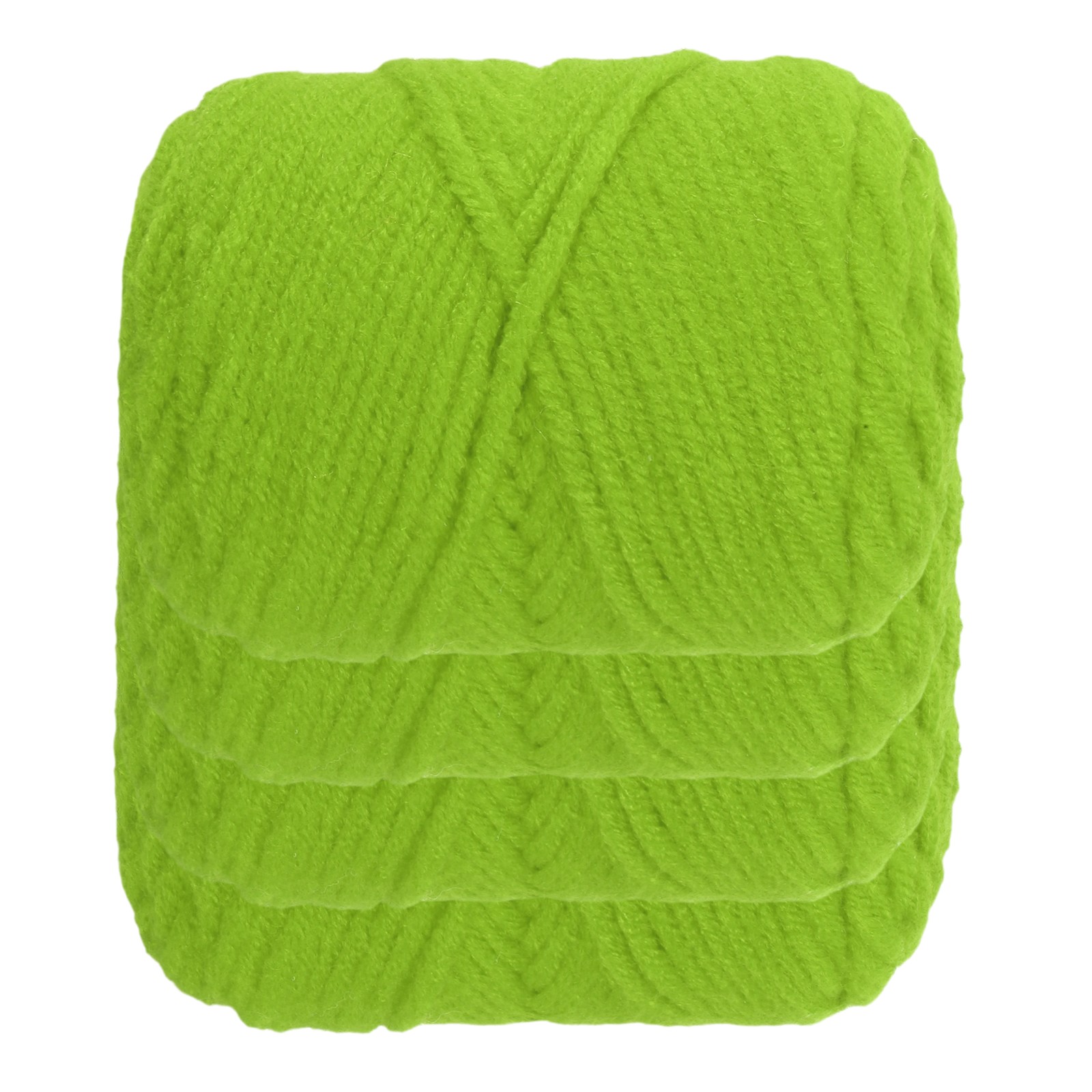4pcs Mesh Yarn, 3mm Acrylic Green 80G/2.8oz, 88 Yards Total
