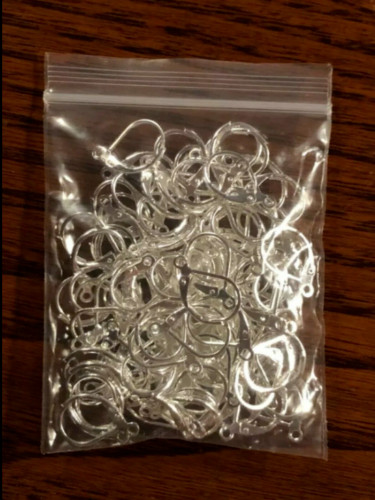 100 Pcs 925 Sterling Silver Earring Hooks Beads For Jewelry Making Ear Wires Set