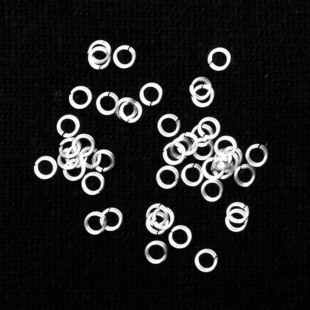 925 Sterling Silver 3mm Round Open Jump Rings 24 Gauge 100 Pieces