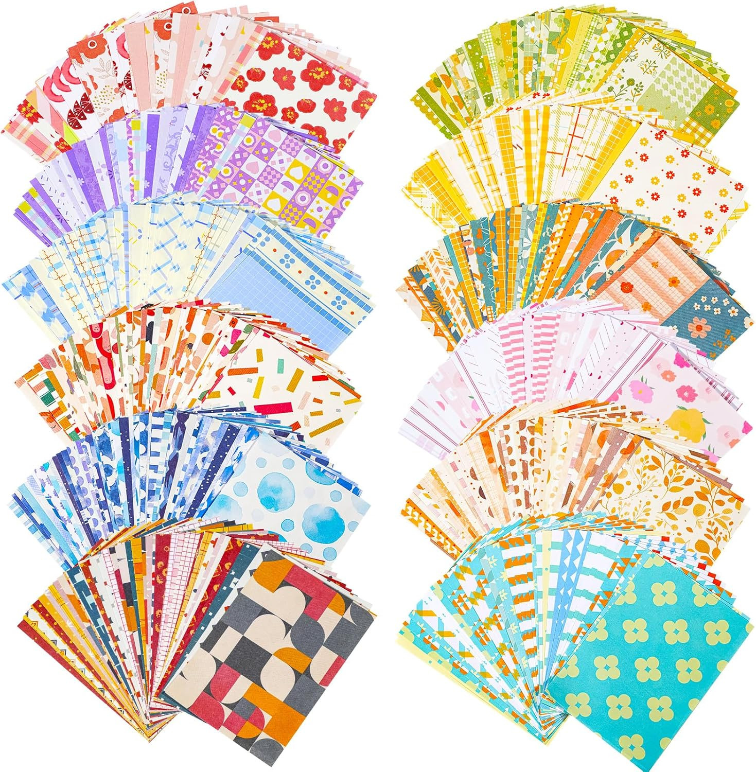 600 Sheets Vintage Scrapbook Paper Set Aesthetic Paper Supplies Diy Decorative S