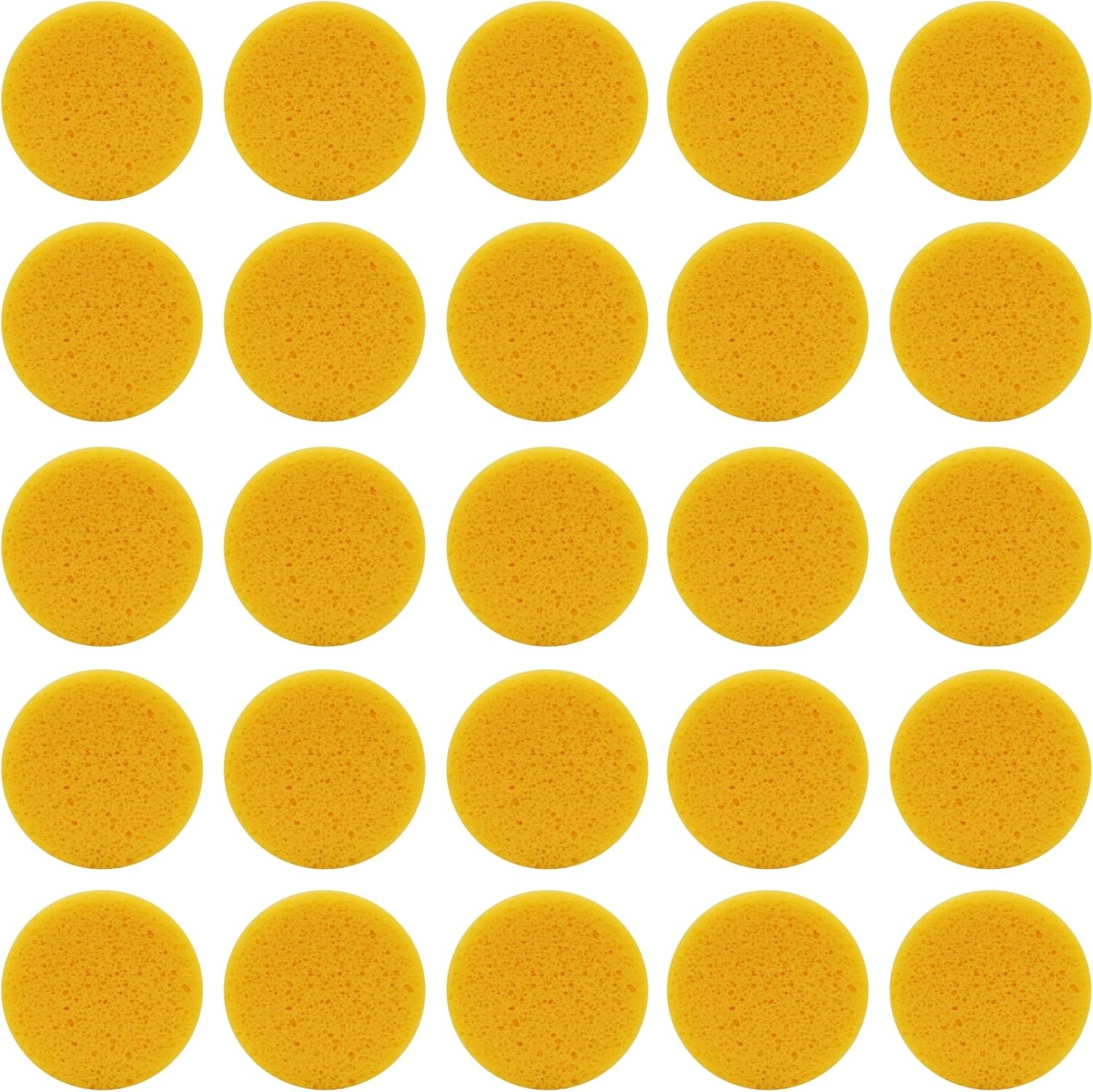 3 Inch Round Synthetic Sponges for Crafts, Painting, Pottery, and Horse Tack