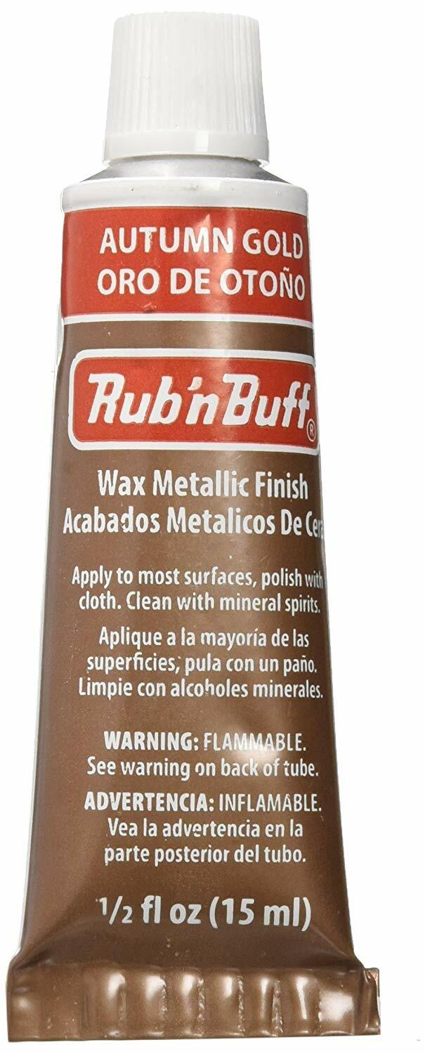 Amaco Rub ‘N Buff Wax Metallic Finish, Autumn Gold, 0.5-Fluid Ounce