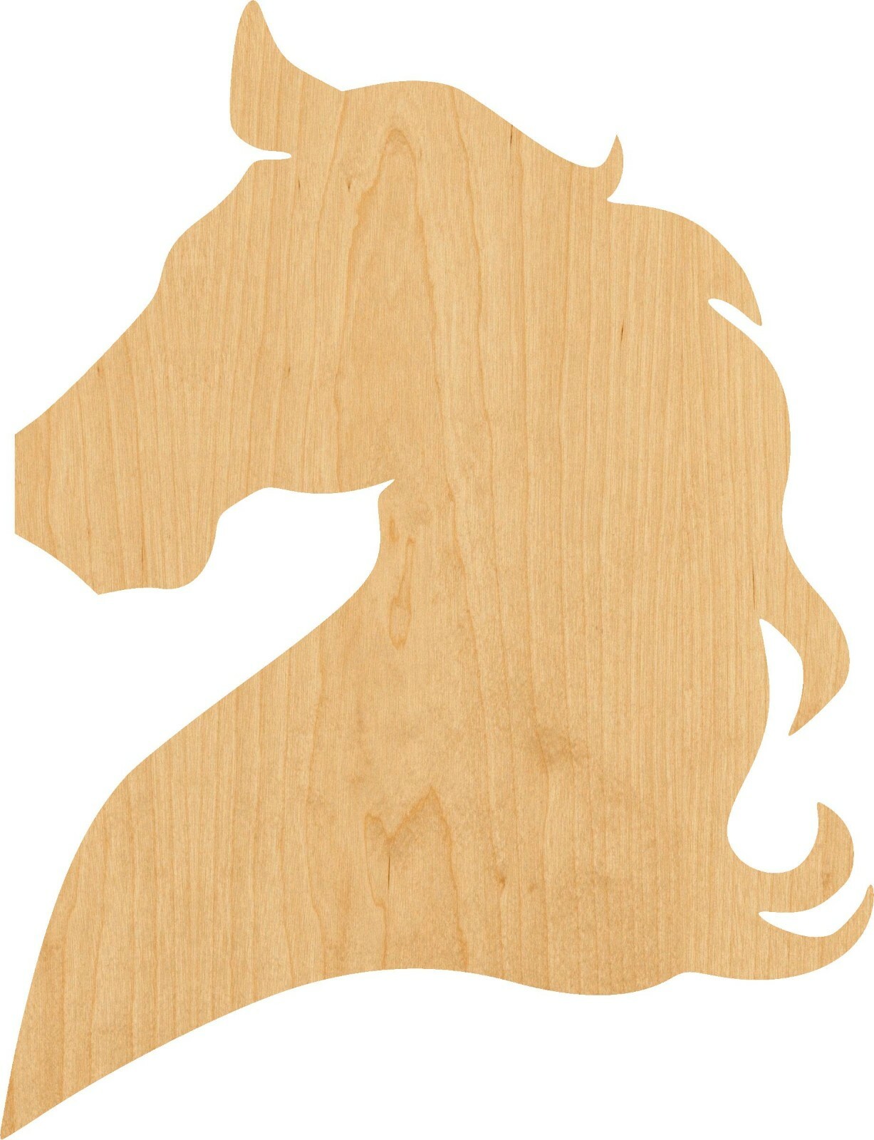 Horse Head 1 Laser Cut Out Wood Shape Craft Supply – Woodcraft Cutout