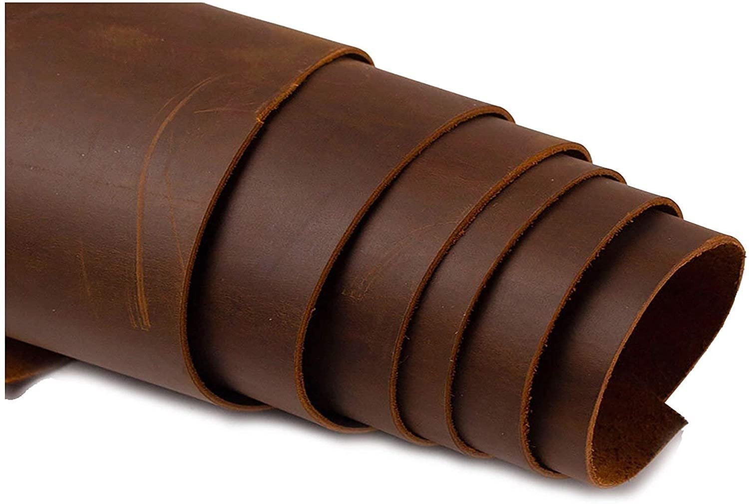 ELW 9-10 oz (3.6-4mm) Heavy Weight Oil Tanned Cowhide Full Grain Leather