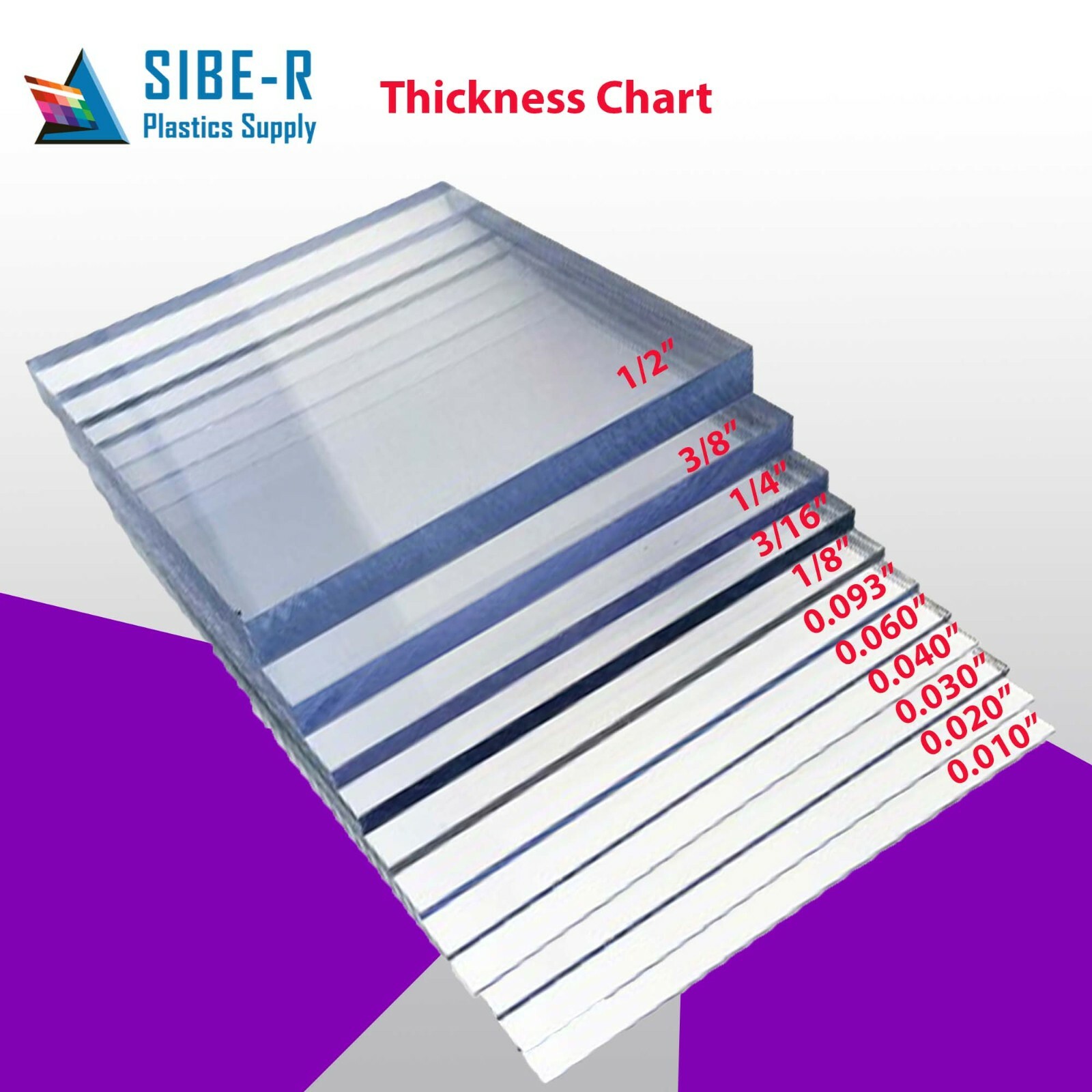 GP Polycarbonate Plastic Sheet-1/4″ thick (6mm)-Clear-Choose a Size