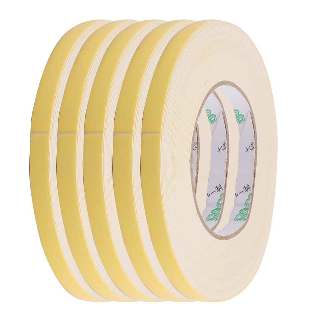 5Pcs 10mm Width 1mm Thickness EVA Single Side Sponge Foam Tape 10 Meters Length