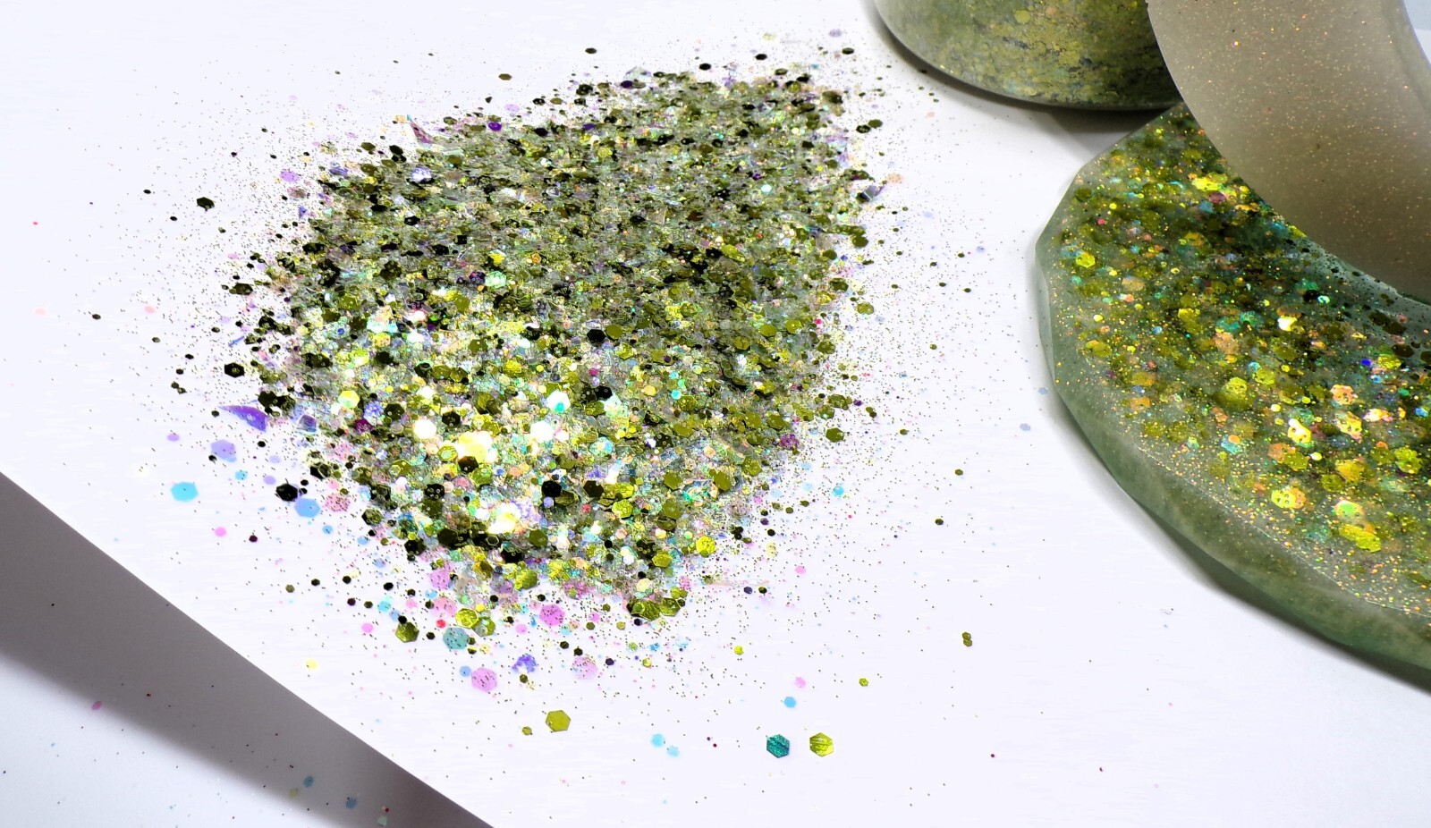 Forest Fairy Chunky Holographic Glitter Mix (2oz) by ReptilesAndResin