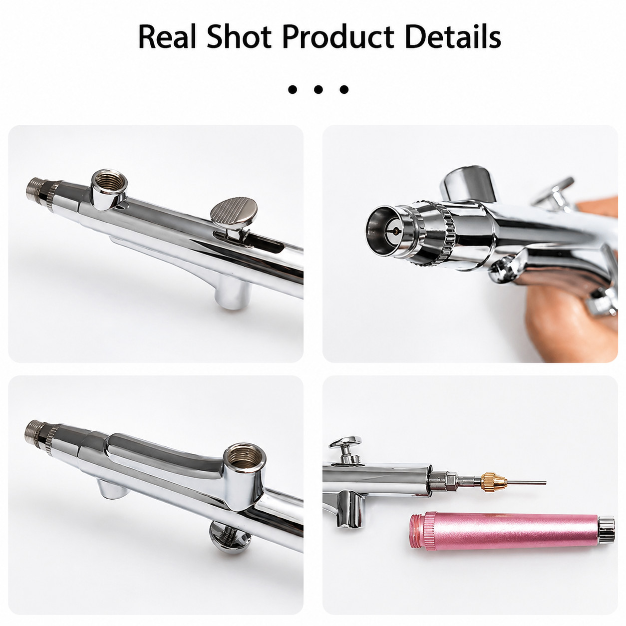 Dual Action Gravity Feed 0.3mm Gun Spray Airbrush Nail Art Paint Tattoo Tool Set