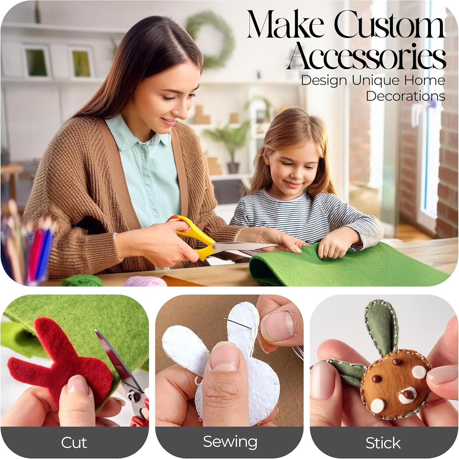 Soft and Durable 3 Yard Acrylic Felt – Perfect for Crafts, Costumes & Home Décor