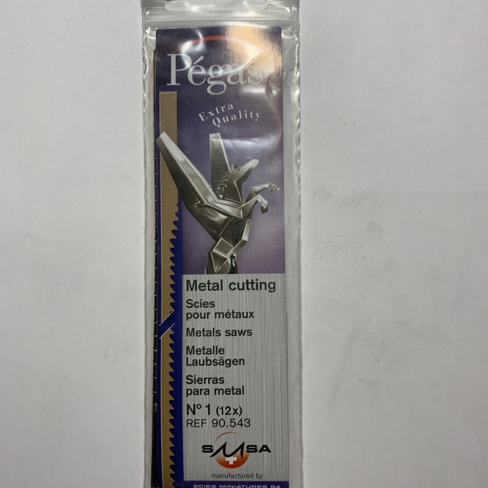 Pegas Metal Cutting Scroll Saw Blades Size 1, TPI 48 (1 gross)