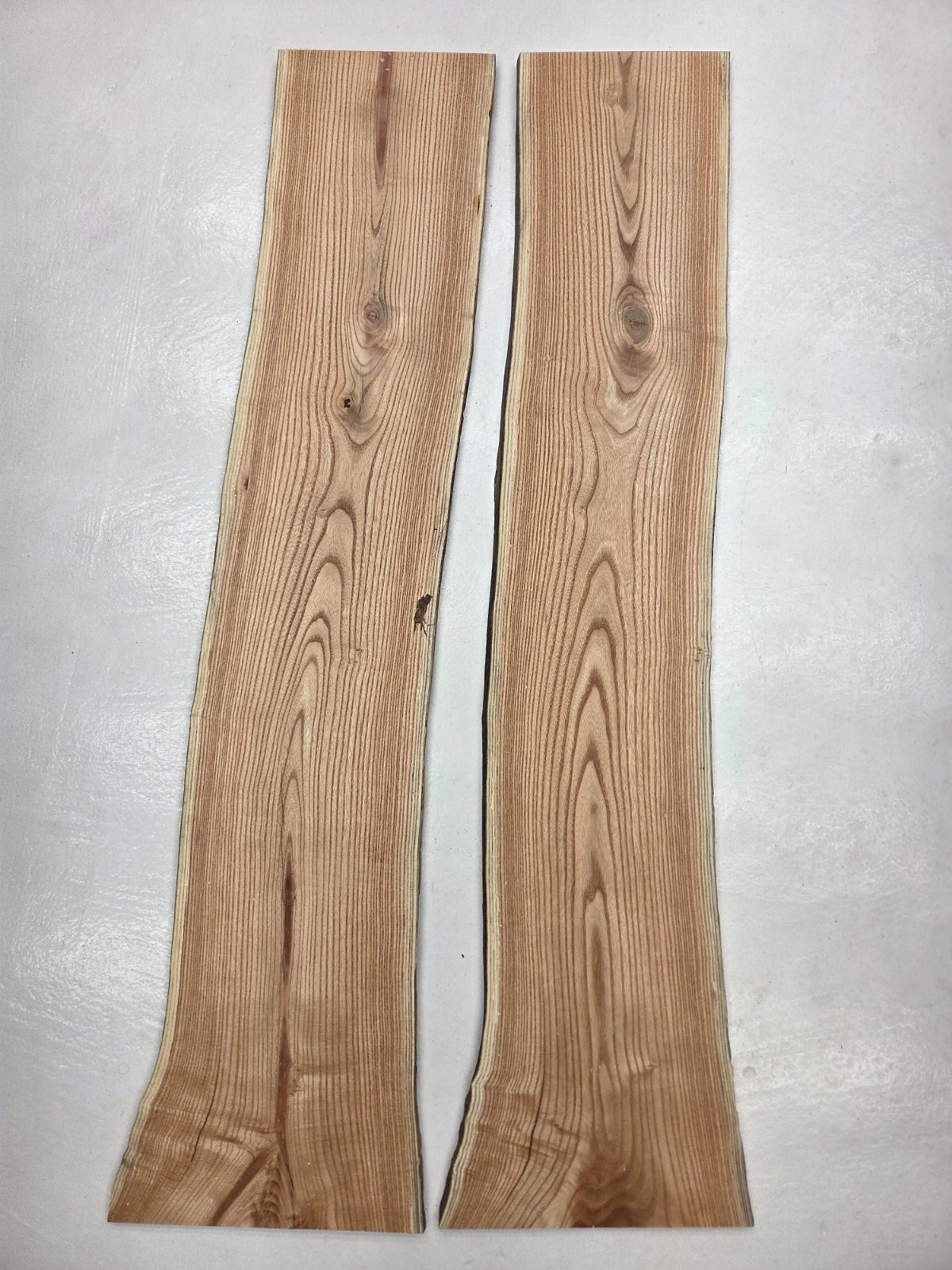 40″ UNIQUE! Kentucky Coffeetree Set of 2 Live-edge Slab Lumber Kiln-dried Wood