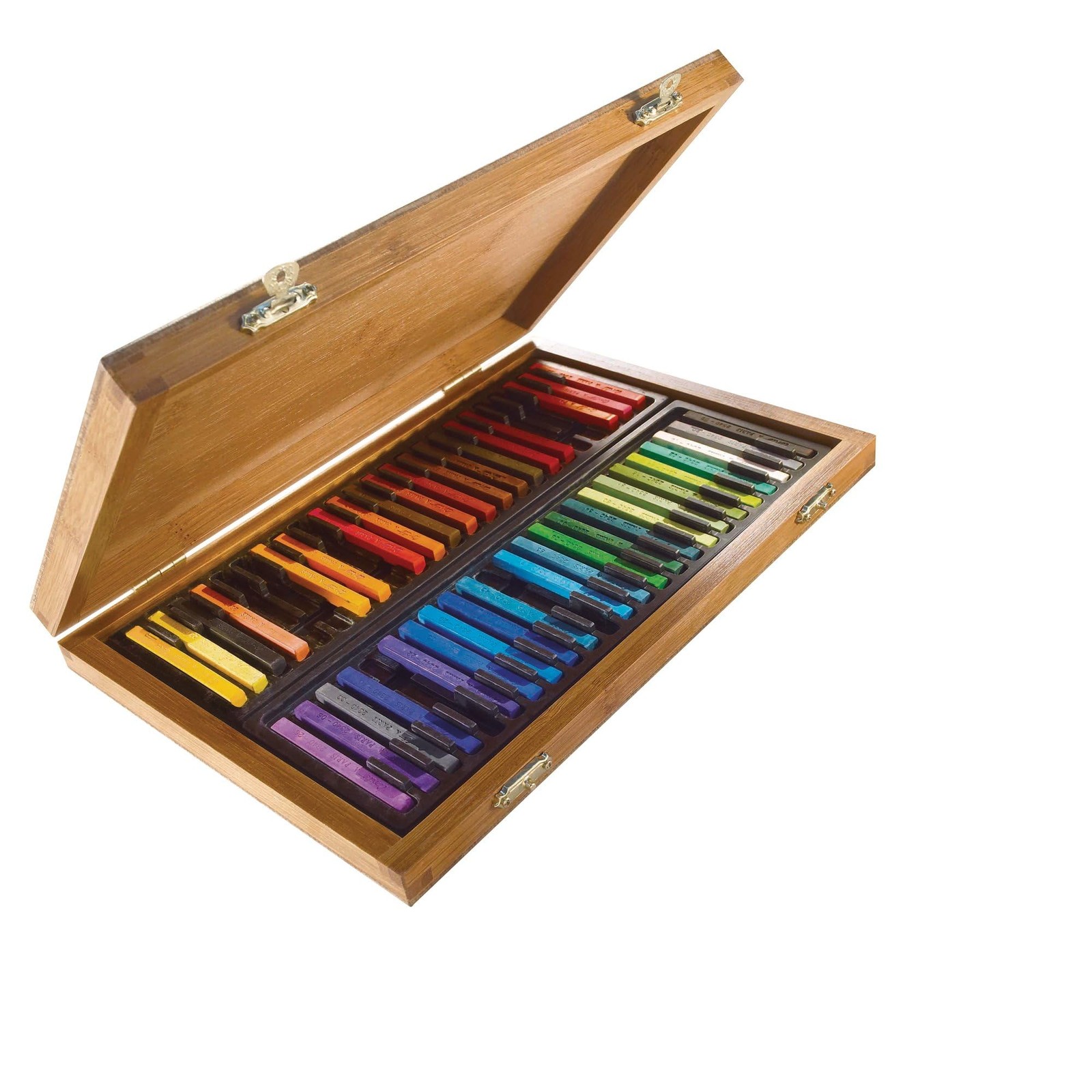 Colour Pastel Carré Wood , Set of 48, Assorted