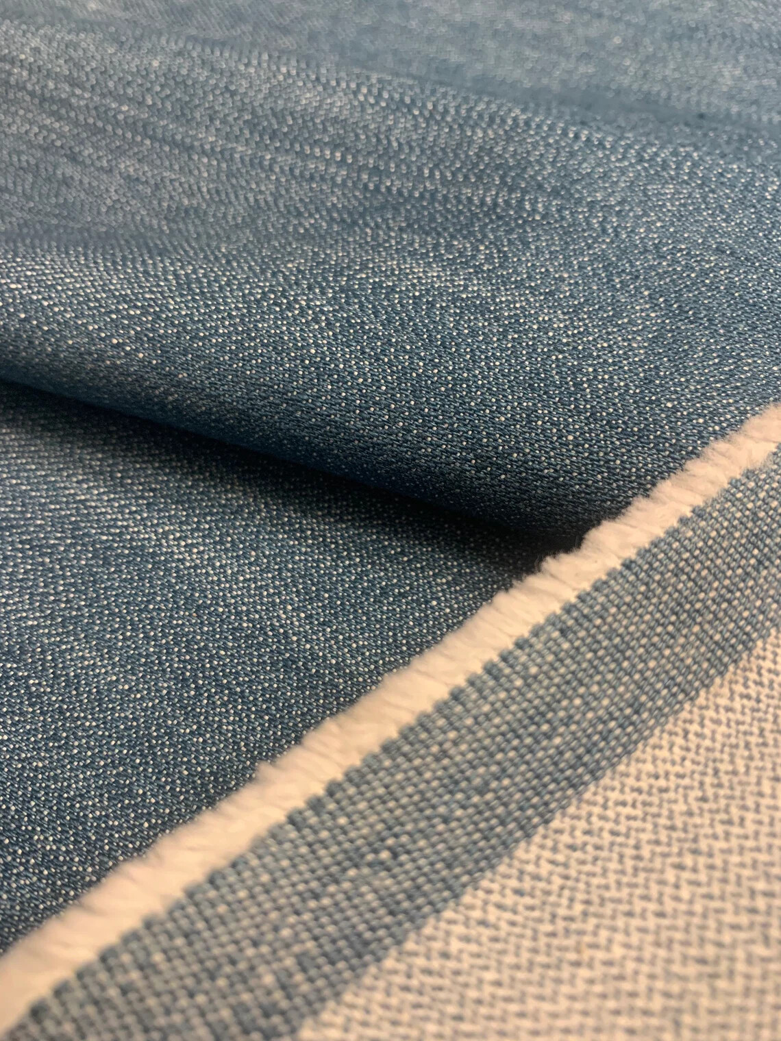 WASHED HEAVY DENIM Blue Jean Color/12oz / Made In Japan/Sold by the Yard