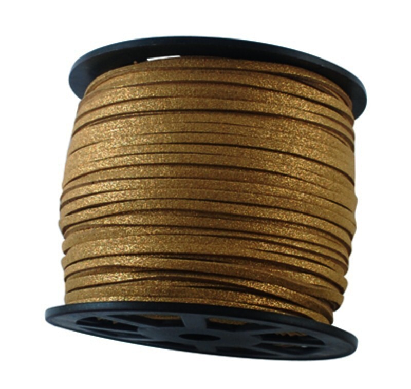 Faux Suede Microfiber Beading Cord – Bulk Spool 100 Yds. (300 Ft) See Colors