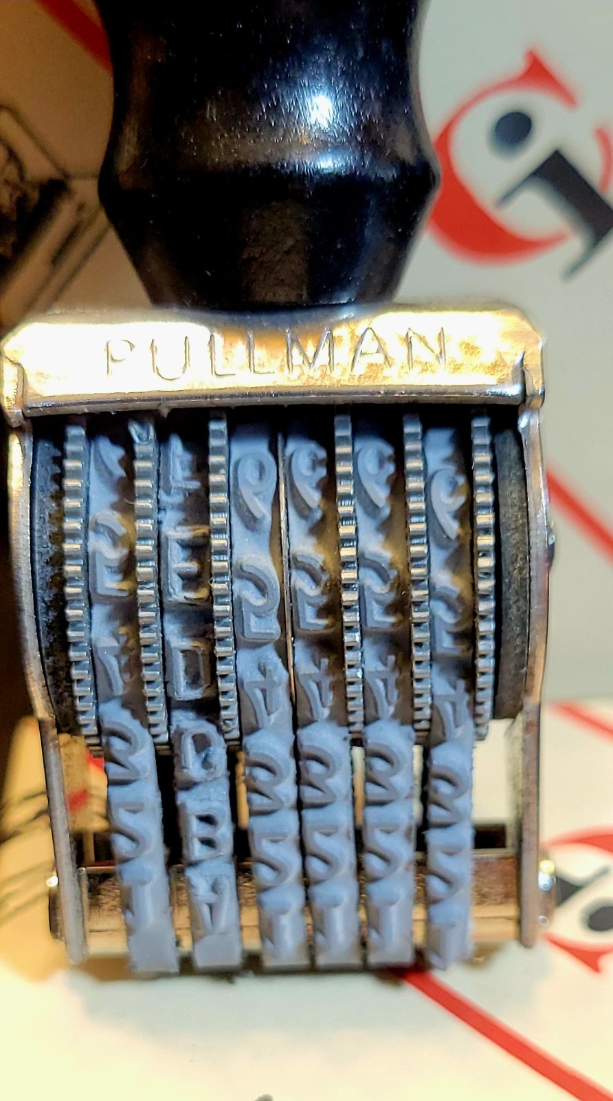 Vintage Cosco Pullman Heavy Duty 6 Diget Rubber Stamp New Old Stock!