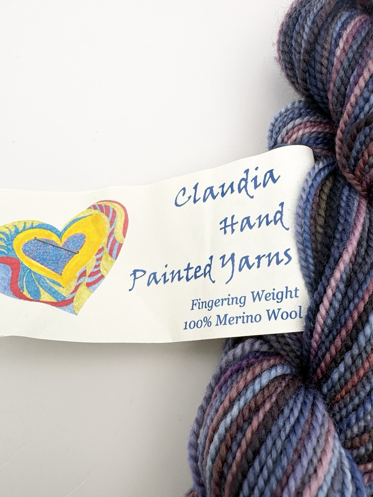 Lot of 2 Louet Claudia Hand Painted Yarns Sock 100% Merino 175yd Opps! Purple