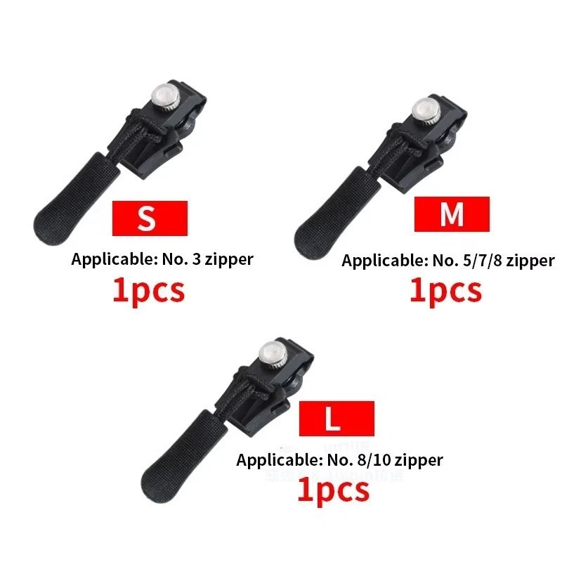 12/06/03 PCS Universal Quick‑Fix Zipper Repair Kit Detachable Slider Replacement