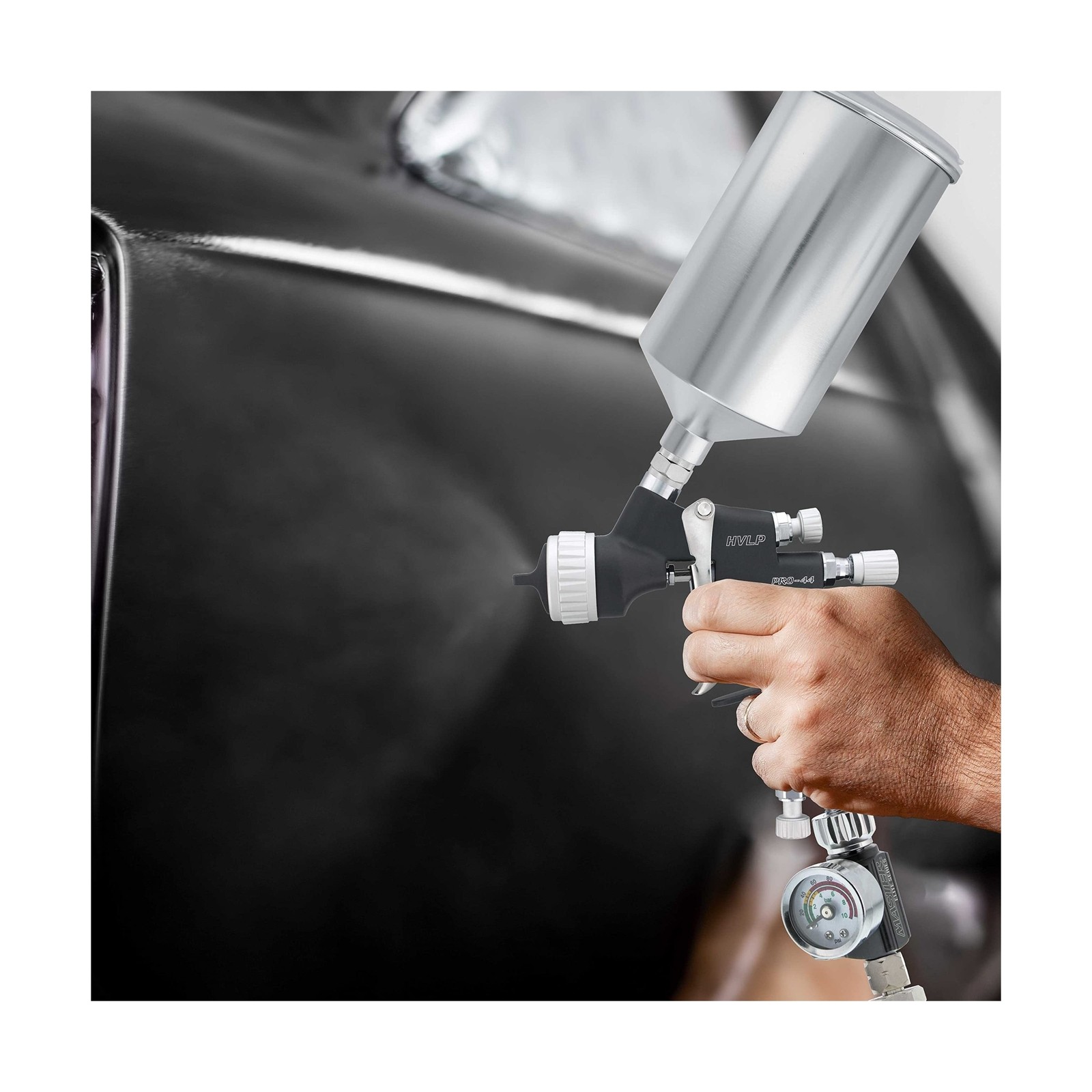 Master Elite High Performance PRO-44 Series HVLP Spray Gun Ultimate Kit with …