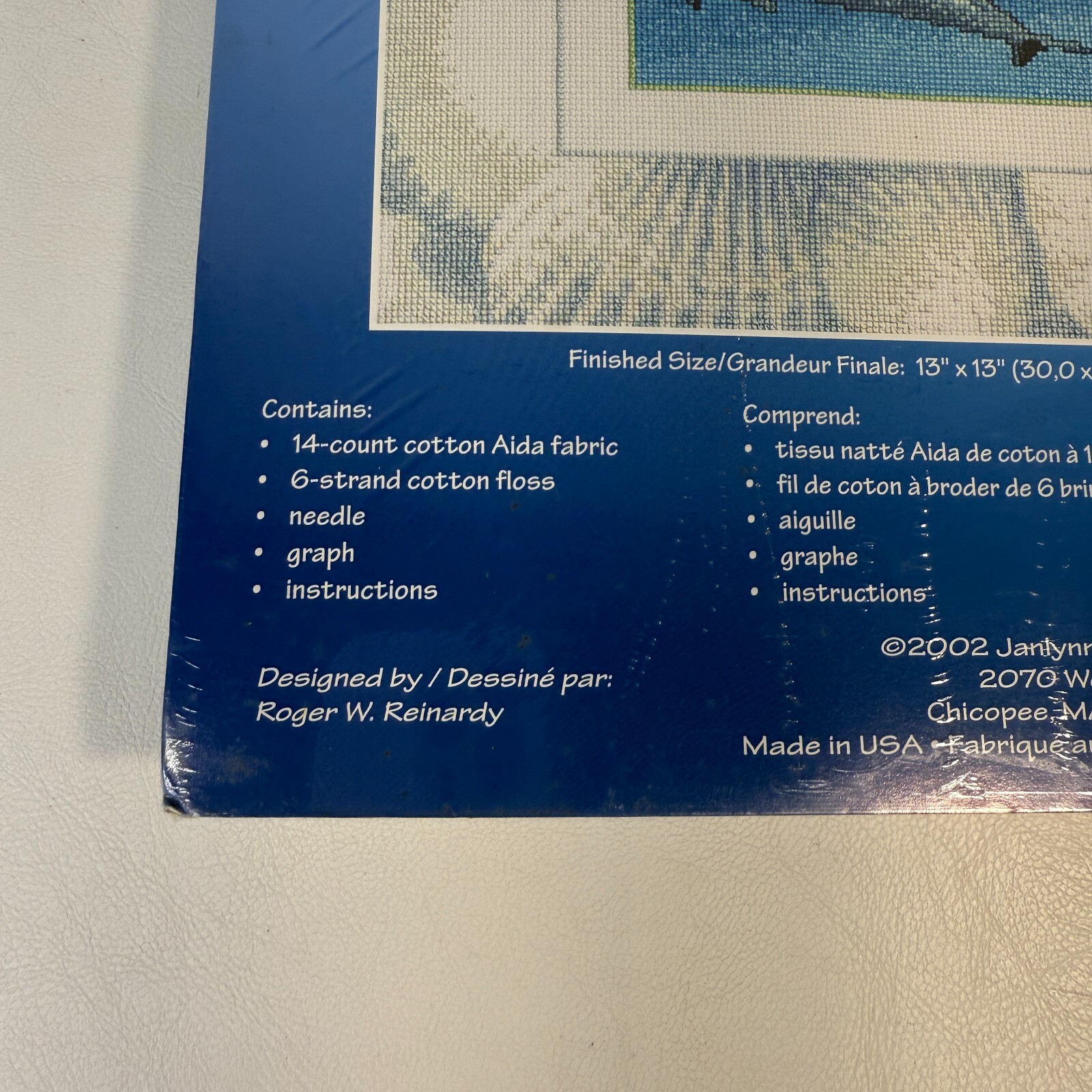 Janlynn Dolphins 13″ x 13″ Counted Cross Stitch Kit #013-0293 Beach Coastal