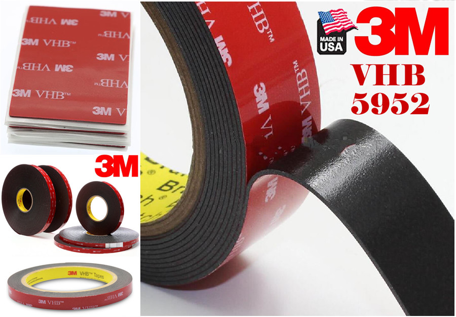 3M 1/2 “x 15Ft Double Sided Foam Adhesive Tape 5952 Industrial Grade Made in US