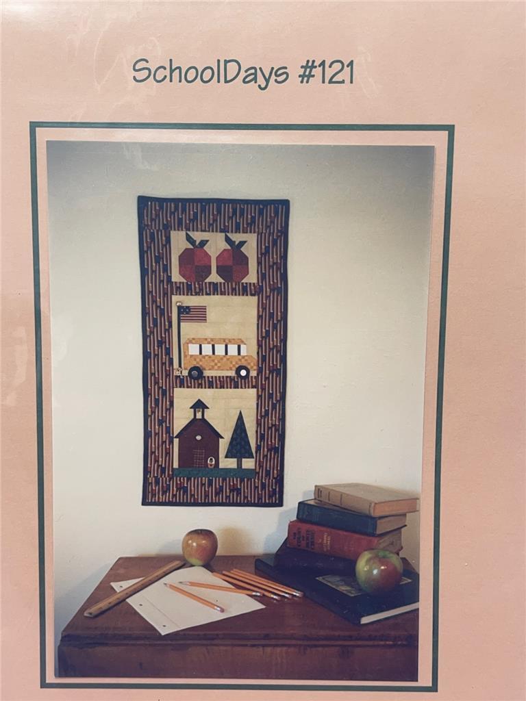 PINETREE LODGE – Quilt Pattern – SCHOOL DAYS #121 – 14″ x 29″