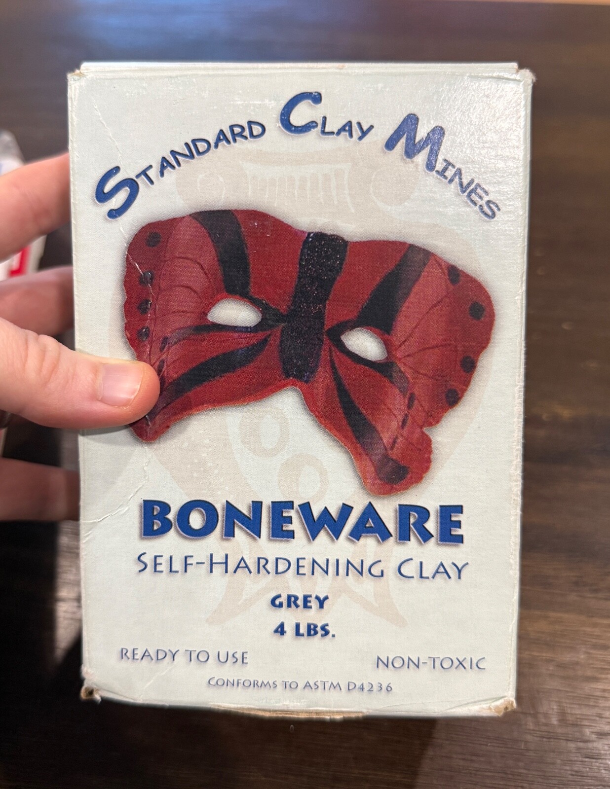 Sculpture House Boneware NON-TOXIC Self Hardening Clay 4 Pounds Grey New Open Bo