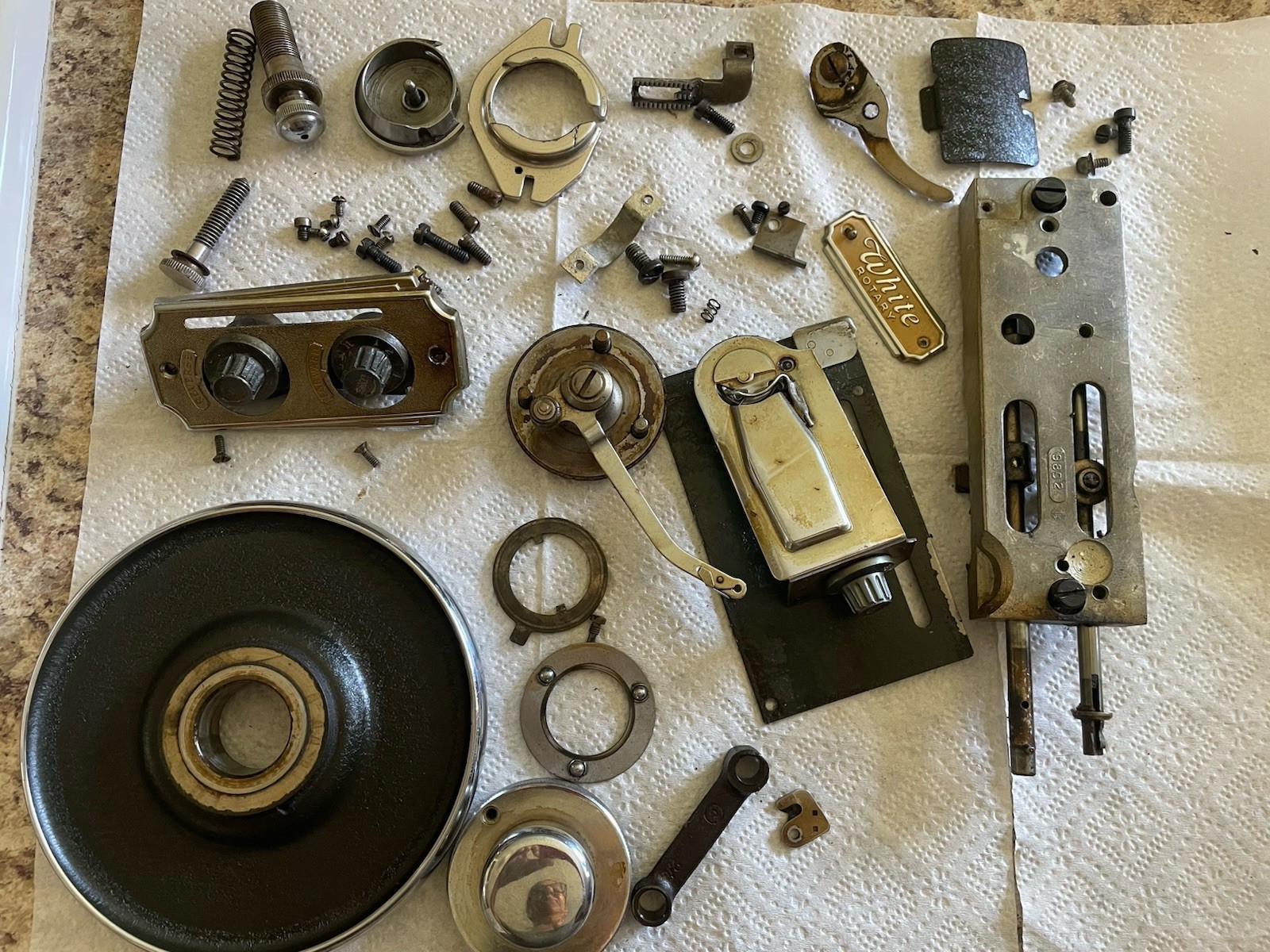Vintage Lot Of Parts For White Rotary Model 77. Sewing Machine (See Pictures)