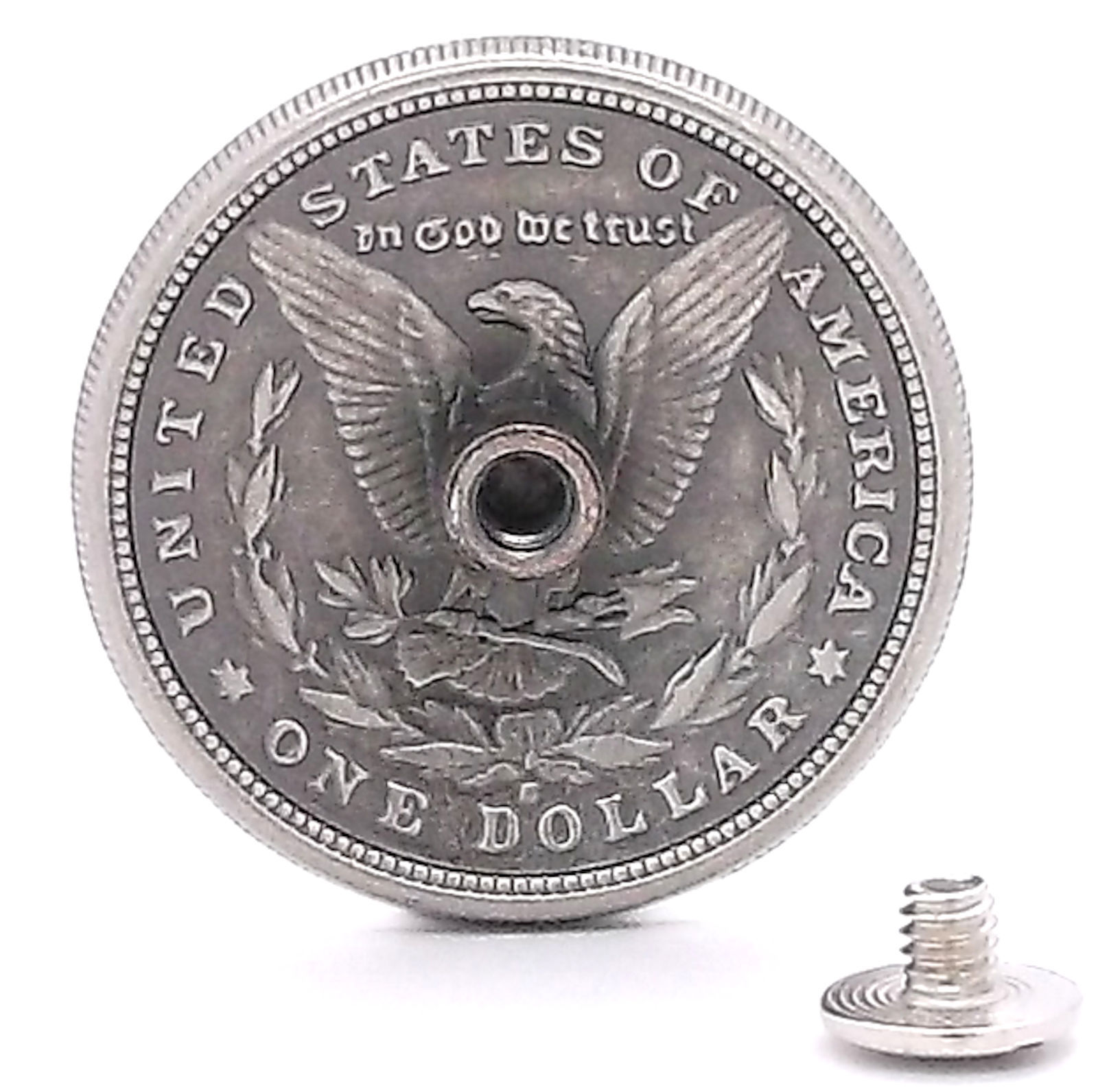 Morgan Head Dollar Replica Screw Back Concho 7097-06 by Stecksstore