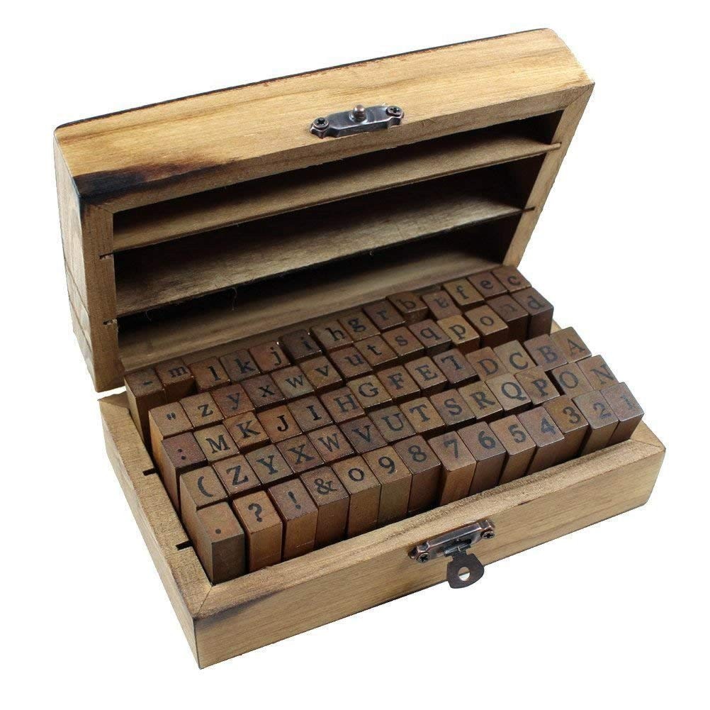 Estone 70pcs/set Wooden Box multipurpose 12 x 10 x 38 millimeters, Wood