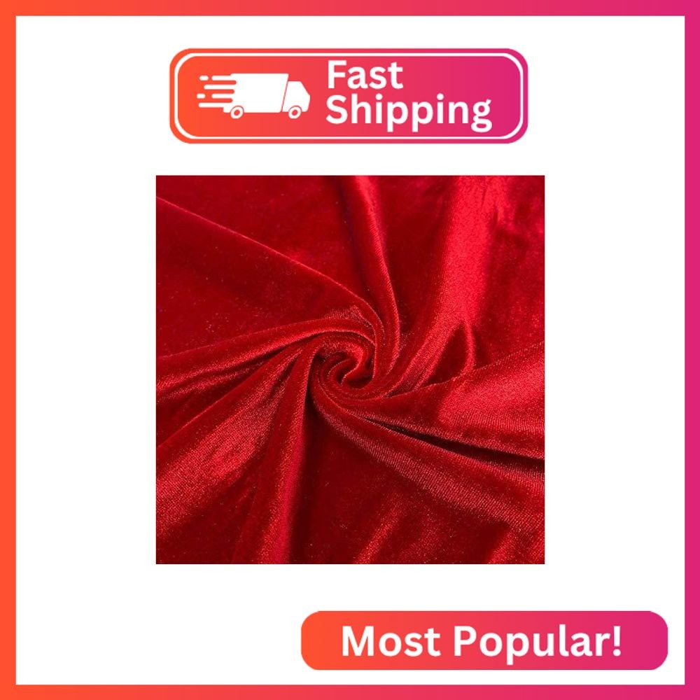 Valentina Textile Inc Stretch Velvet Fabric is 58/60″ inches Wide (1 Yard, Dark