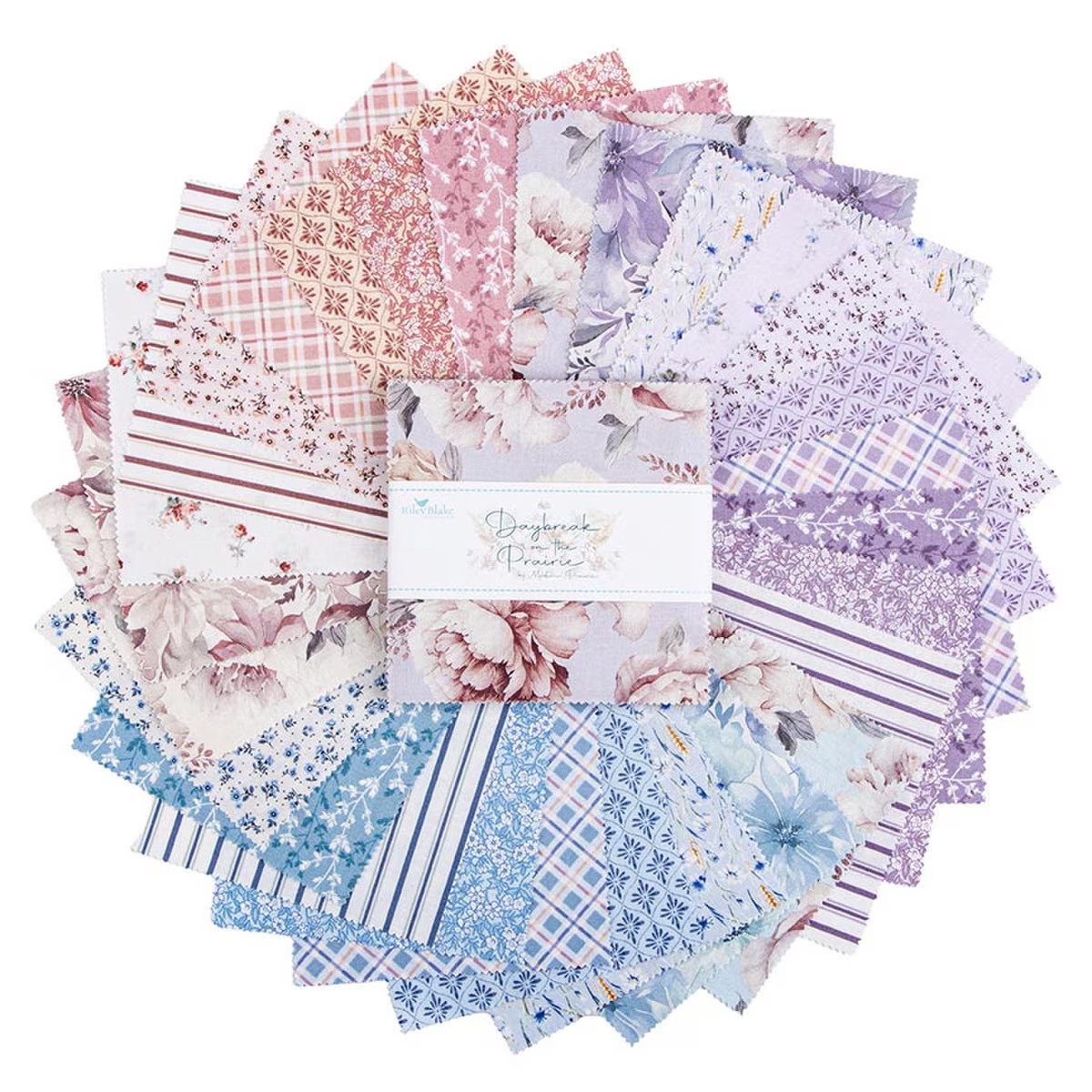 Daybreak On The Prairie, 5″ x 5″ Cotton Squares $3.99 Ships ANY Amount Of Fabric
