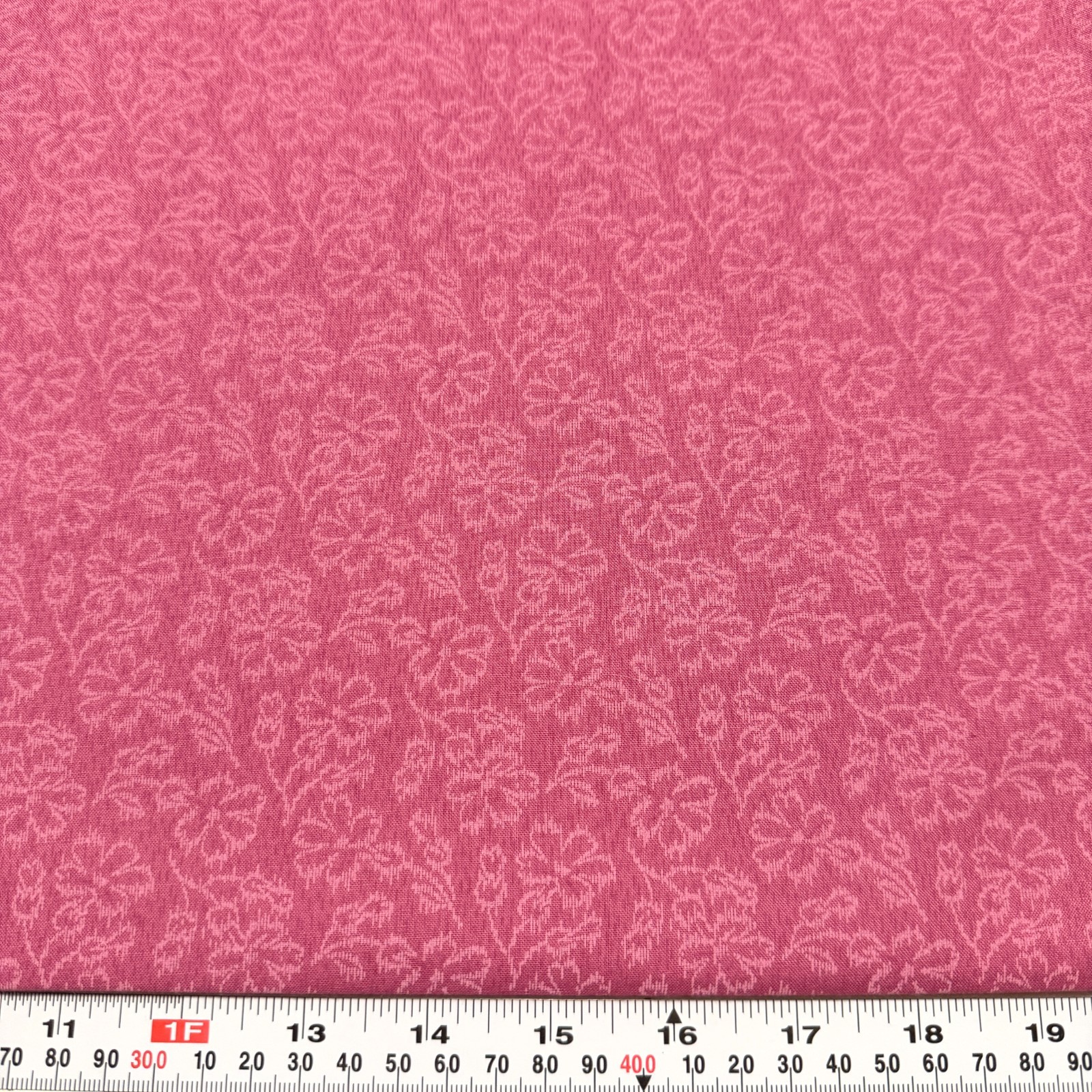 Vintage Tone-on-tone Florals Mauve Pink Unbranded Cotton Fabric by the HALF YARD